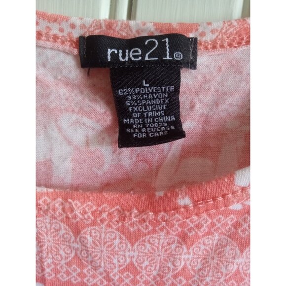 Rue21 Elephant Graphic Tank Top Sleeveless Boho Festival Casual Women’s Size L - Picture 5 of 7